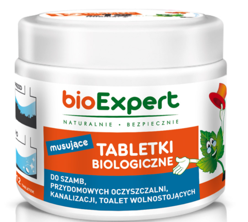TABLETKI BIOLOGICZNE DO SZAMBA BIOEXPERT 12 szt.