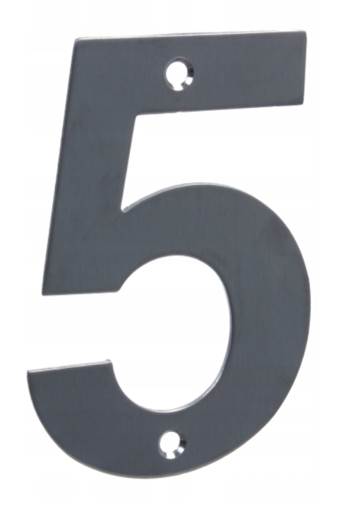 CYFRA " 5 " NIERDZEWNA SZCZOTKOWANA