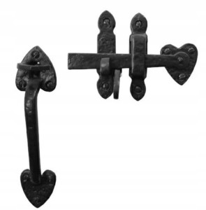 ZAMKNIĘCIE RYGLOWE CZARNE KUTE 127 mm