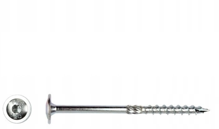 WKRĘTY DO DREWNA KOŁNIERZOWY OC 10 x 100 mm 50 szt.