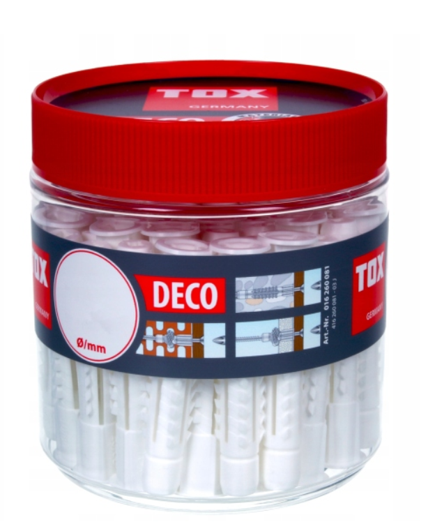 KOŁEK ROZPOROWY UNIWERSALNY TOX DECO 8 x 49 mm 85 szt.
