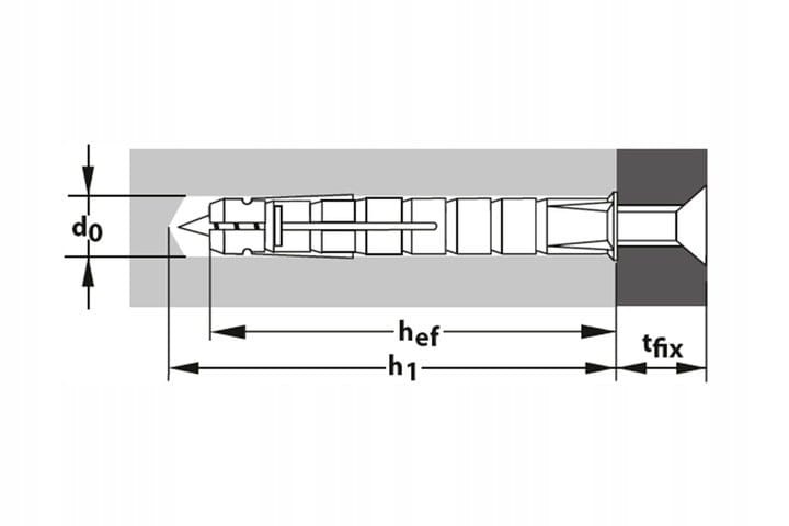 KOŁEK ROZPOROWY DO KRATÓWEK TOX BIZEPS 10 x 90 mm 25 szt.