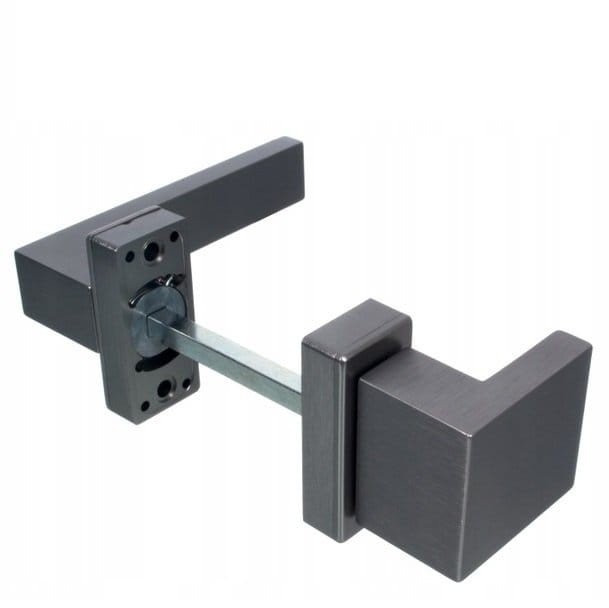 KLAMKO - POCHWYT DO DRZWI DUBLIN NA KRÓTKIM SZYLDZIE F6 - Inox