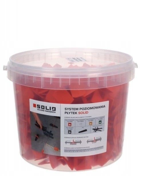 SYSTEM POZIOMOWANIA PŁYTEK SOLID 1 mm KLIPS 440 szt.