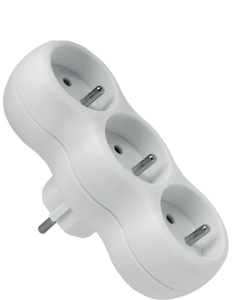 ROZGAŁĘŹNIK ELEKTRYCZNY 3 GNIAZDA Z UZIEMIENIEM