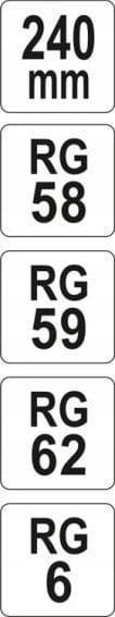 SZCZYPCE DO ZACISKANIA KONEKTORÓW RG6 - RG62