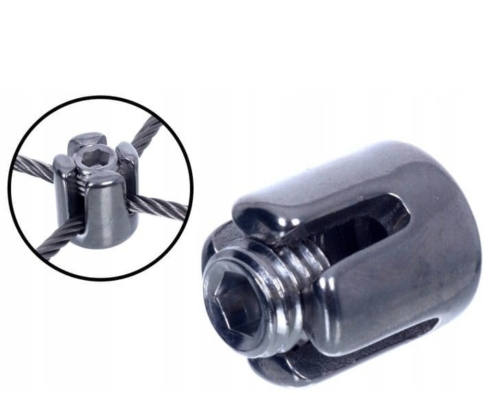 ZACISK DO LIN KRZYŻOWY NIERDZEWNY 4 mm