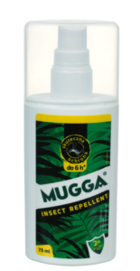 ŚRODEK NA KOMARY KLESZCZE MUGGA SPRAY 9,5% 75 ml