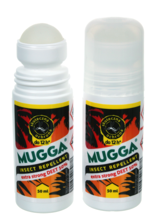 MLECZKO NA KOMARY I KLESZCZE MUGGA STRONG 50% 50 ml