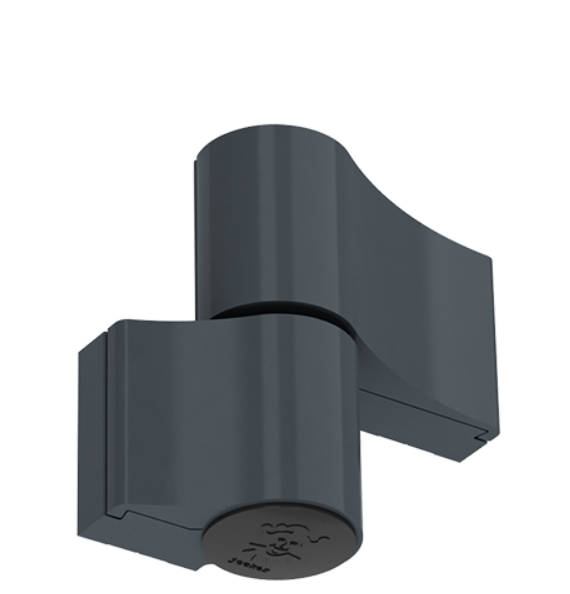 ZAWIAS DRZWIOWY DO ALU JOCKER 67 mm DWUSKRZYDŁOWY ANTRACYT