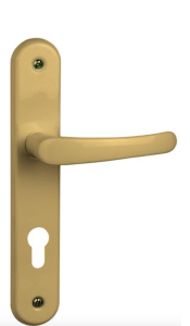 Klamka drzwiowa GM 72 mm na wkład - złota MET-GAL