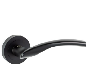 Klamka do drzwi aluminiowa K-371-01 LUNA - czarny mat VERAMET 