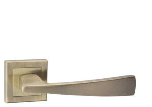 Klamka drzwiowa aluminiowa K-402-03 LEO - patyna, szyld dzielony VERAMET