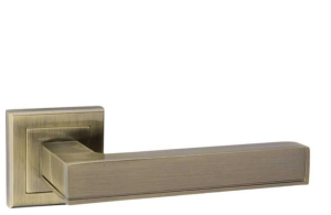Klamka drzwiowa aluminiowa K-407-03 PIANI - patyna, szyld dzielony VERAMET