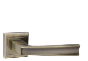 Klamka drzwiowa K-411-03 AB VIVA - patyna, ZnAl, szyld dzielony VERAMET