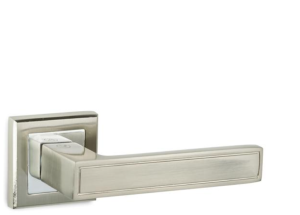 Klamka drzwiowa K-441-03 COBRA - nikiel + chrom, szyld dzielony VERAMET