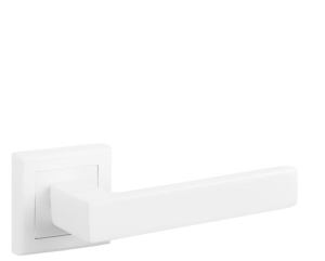 Klamka drzwiowa aluminiowa K-461-03 CUBE - biała VERAMET