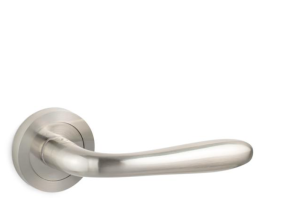 Klamka drzwiowa aluminiowa K-481-01 KARO - nikiel szczotkowany VERAMET