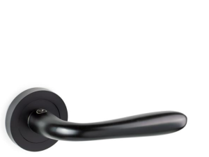 Klamka drzwiowa aluminiowa K-481-01 KARO - czarny mat VERAMET