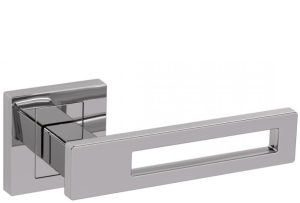 Klamka drzwiowa T-1451-121 TOM - chrom, szyld dzielony
