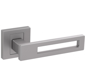 Klamka drzwiowa T-1451-121 TOM - aluminium, szyld dzielony