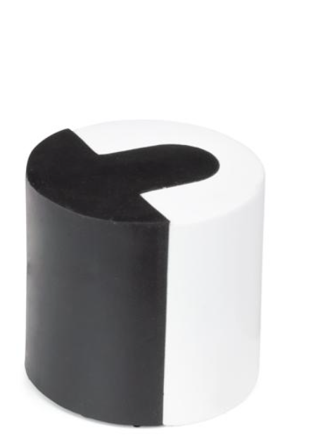 ODBOJNIK DRZWI PRZYKRĘCANY WALEC PG-075 P1 BIAŁY