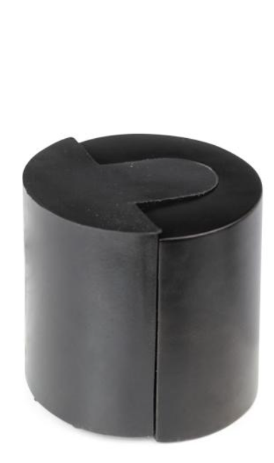 ODBOJNIK DRZWI PRZYKRĘCANY WALEC PG-075 P2 CZARNY