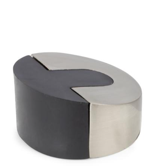 ODBOJNIK DRZWI PRZYKRĘCANY WALEC ŚCIĘTY G8 NIKIEL