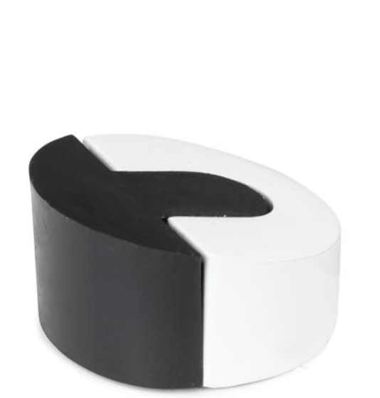 ODBOJNIK DRZWI PRZYKRĘCANY WALEC ŚCIĘTY P1 BIAŁY