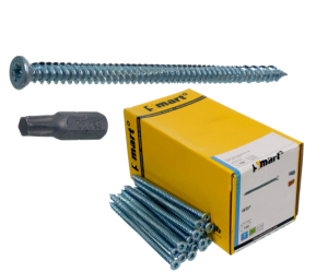 Wkręty ramowe do ościeżnic 7,5x202 mm łeb stożkowy- 100 szt.