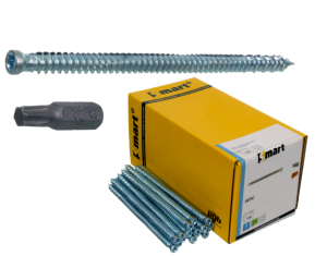 Wkręty ramowe do ościeżnic 7,5x132 mm łeb walcowy- 100 szt.