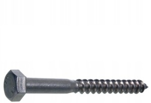 Wkręt nierdzewny 8x120 mm - łeb sześciokątny, na klucz, 10 szt.