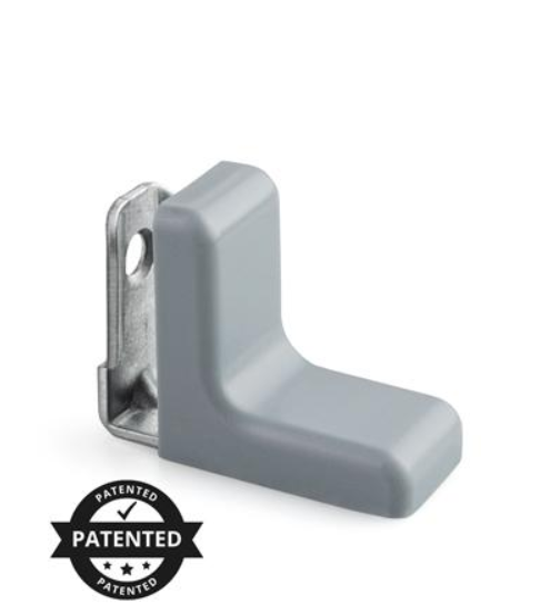 KĄTOWNIK MEBLOWY 29 x 29 x 17 mm POPIEL T3 Z OSŁONKĄ