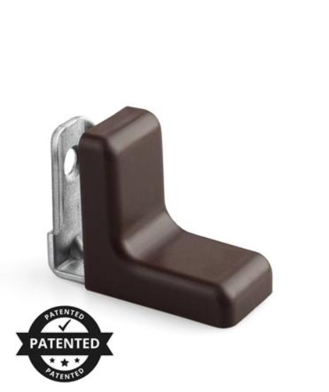 KĄTOWNIK MEBLOWY 29 x 29 x 17 mm WENGE Z OSŁONKĄ