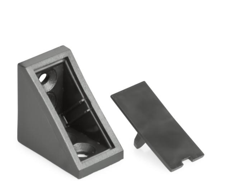 KĄTOWNIK PLASTIKOWY PODWÓJNY KN-386 CZARNY