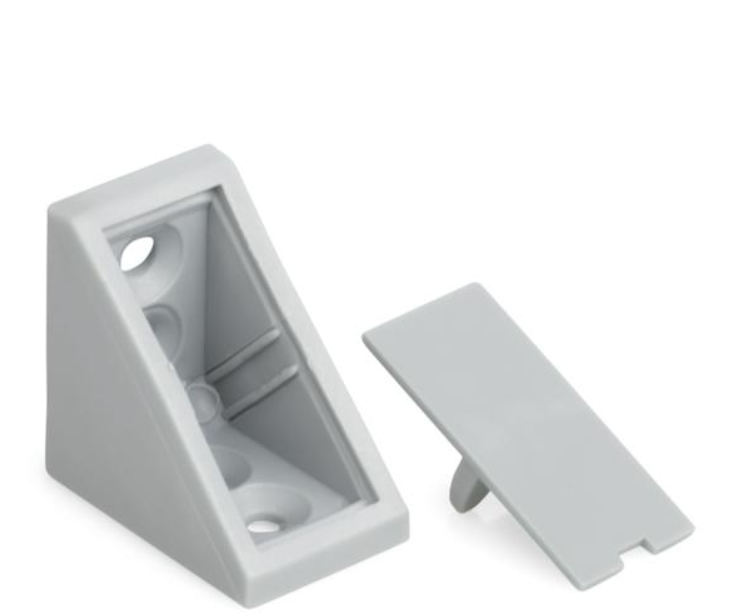 KĄTOWNIK PLASTIKOWY PODWÓJNY KN-386 POPIEL