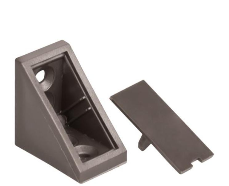 KĄTOWNIK PLASTIKOWY PODWÓJNY KN-386 WENGE