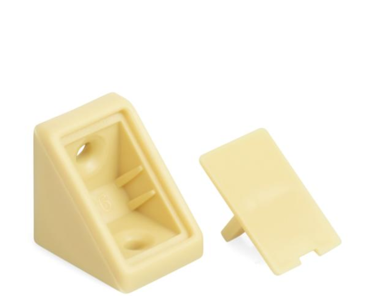 KĄTOWNIK PLASTIKOWY POJEDYNCZY 24 x 24 x 19 mm BUK
