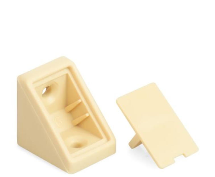 KĄTOWNIK PLASTIKOWY POJEDYNCZY 24 x 24 x 19 mm KLON