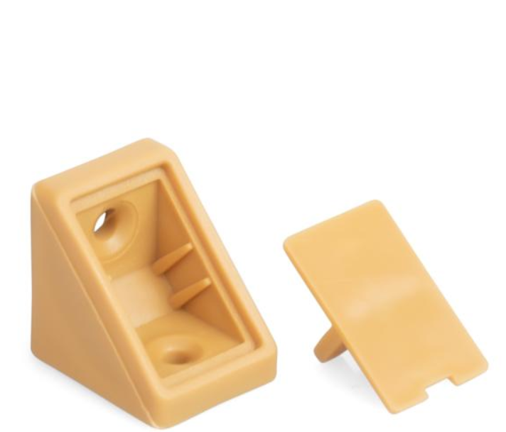 KĄTOWNIK PLASTIKOWY POJEDYNCZY 24 x 24 x 19 mm OLCHA