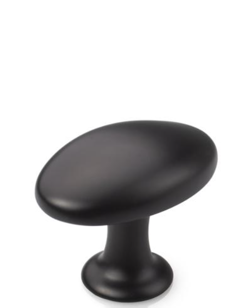 GAŁKA MEBLOWA OWALNA GM-325 P2 CZARNA