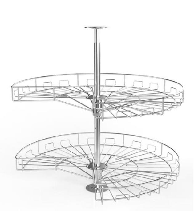 KOSZ OBROTOWY KUCHENNY SREBRNY 3/4 820