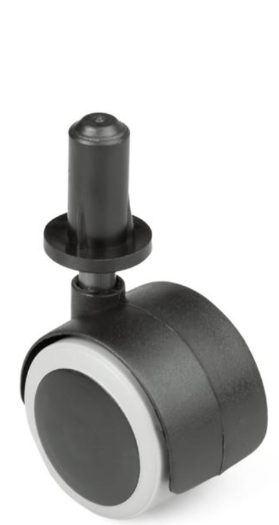 KÓŁKO OBROTOWE GUMOWANE Z BOLCEM 40 mm H-27