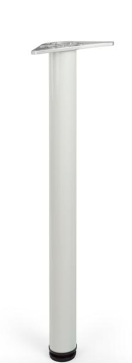 NOGA MEBLOWA DN-250 BIAŁA H-710 ⌀60 REGULOWANA
