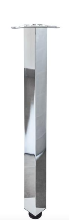NOGA MEBLOWA CHROM H-690 60x60 KWADRATOWA REGULOWANA