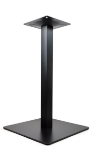 Czarna kwadratowa podstawa stołu H-1100