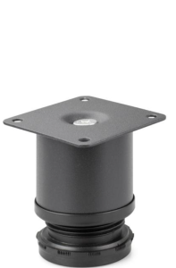 Okrągła nóżka meblowa H-60 mm czarna