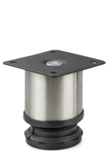 Okrągła nóżka meblowa H-60 mm nikiel szczotkowany
