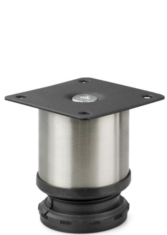 NÓŻKA MEBLOWA OKRĄGŁA DN-795 H-60 G8 NIKIEL SZCZOTKOWANY