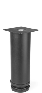 Okrągła nóżka meblowa H-150 mm czarna